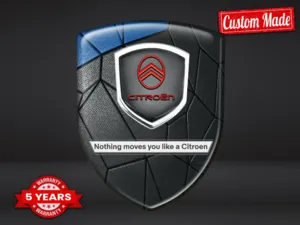 Citroen Domed Stickers Fine Grade Premium Max Durable